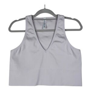 Athleta Aurora Seamless Tank Top Pink Pale Size XL Workout